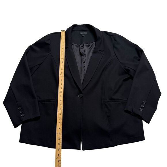 Torrid Chelsea Luxe Ponte Blazer Deep Black Sz 4 (4X/26) - Picture 11 of 16